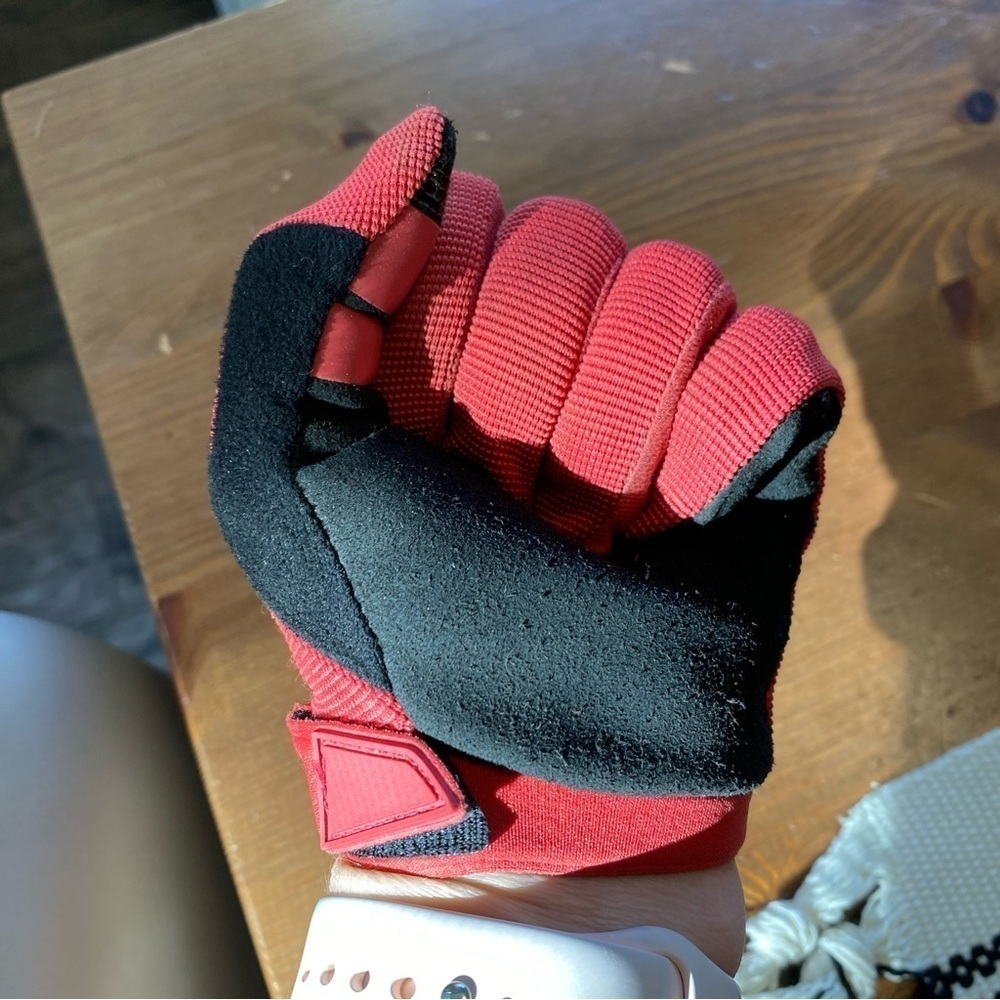 Fox racing mountain biking dirt biking gloves Red women’s Large (30) - Picture 9 of 9